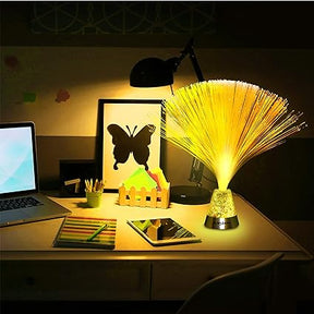 Multicolor LED Fiber Optic Lamp Light Interior Decoration Centerpiece Holiday Wedding Lamp LED Night Light Lamp